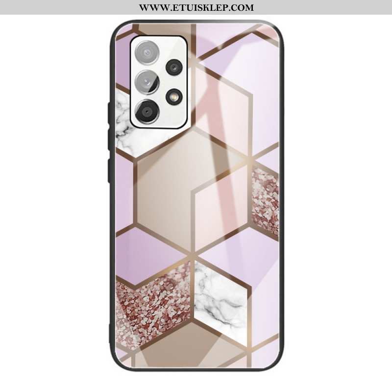 Etui do Samsung Galaxy A53 5G Geometria Marmurowe Szkło Hartowane